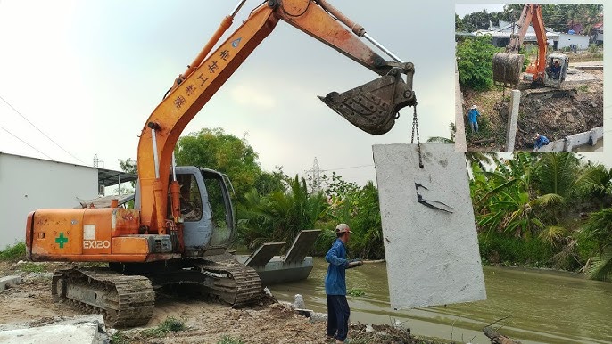 bờ kè bê tông chống sạt lỡ